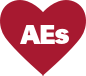 Illustration of heart with AEs